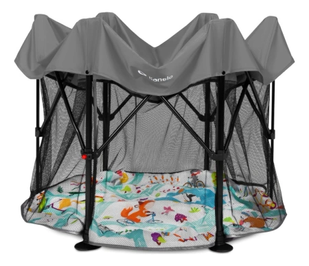 Lionelo Roel Plus - kojec dla dzieci Grey Multicolor