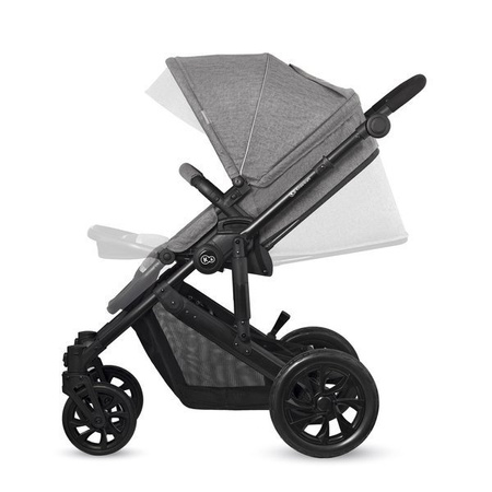 Kinderkraft Prime Lite Wózek Głęboko-spacerowy 2w1 07 Gray
