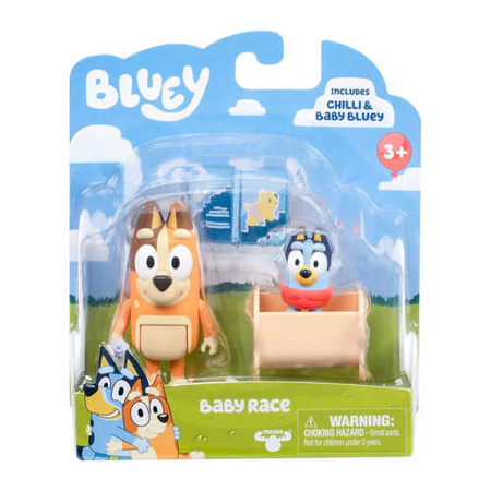 Tm Toys Bluey Figurka Baby Bluey I Chilli Figurki Kołyska Akcesoria