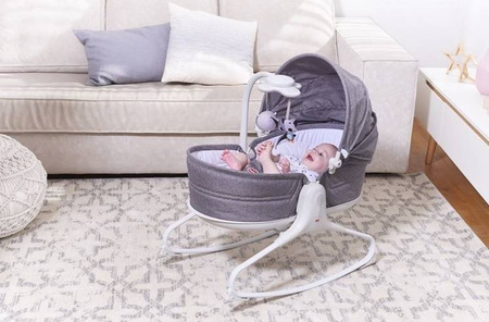 Tiny Love Wielofunkcyjny Leżaczek-Bujaczek z Funkcją Krzesełka 3w1 Szary