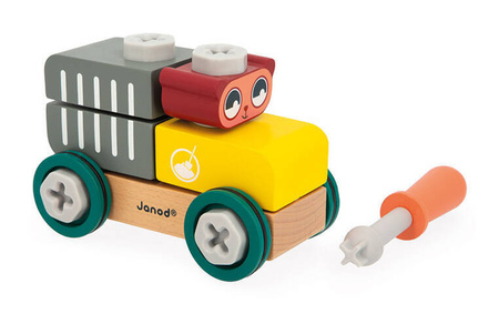 Janod Samochód do składania Miś Brico ‘Kids 2+