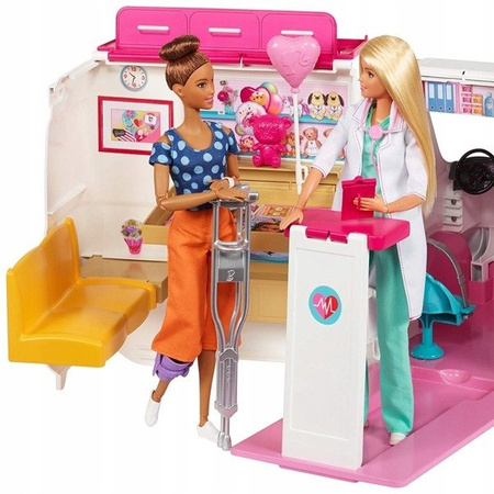 Mattel Barbie Mobilna Karetka ze Światłem i Dźwiękiem FRM19