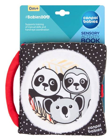 Canpol Babies Sensoryczna Książeczka Manipulacyjna BabiesBoo Panda 68/088