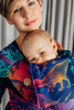 LennyLamb Nosidełko Dla Dzieci Wrap-Tai Mini, Bawełna, Splot Żakardowy, Z Kapturkiem - Park Jurajski - Nowa Era