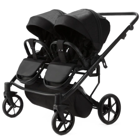 Adamex Leo Wózek Głęboko-Spacerowy Bliżniaczy TK-53 Czarny