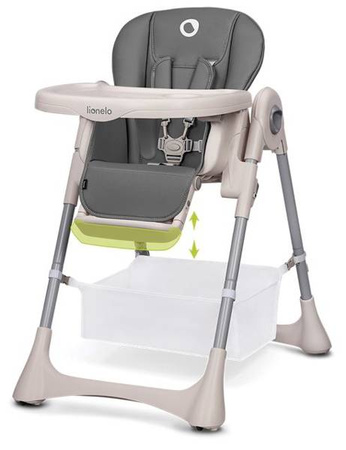 Lionelo Zanna Krzesełko do Karmienia Grey Stone