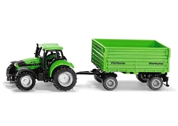 Siku Farmer Zabawkowy Traktor Deutz Fahr Z Przyczepą Fortuna