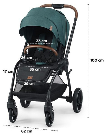 Kinderkraft Evolution Wózek Spacerowy + Cocoon Platinum Grey