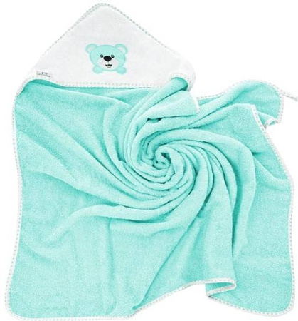 Bocioland Okrycie Kąpielowe MIś 100x100 cm Aqua BOC0223