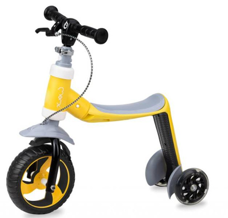 Momi Elios 2w1 Hulajnoga Jeździk Żółty