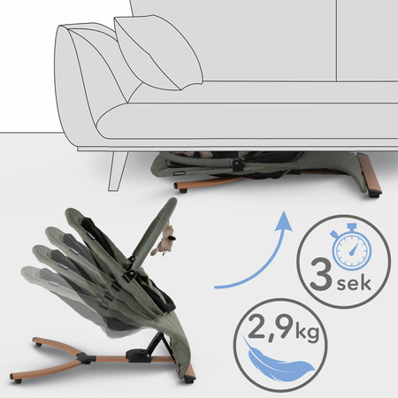 Kidwell Rubi Leżaczek Bujaczek Green/Black