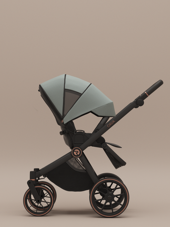 Riko Cava Wózek Głęboko-Spacerowy 12 Sage