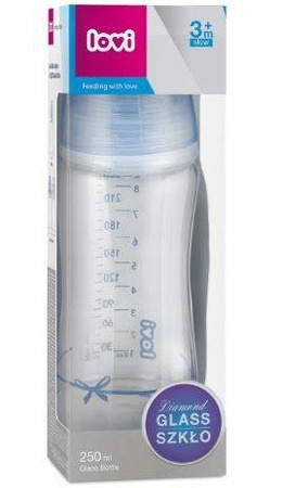 Lovi Diamond Glass Butelka Szklana 250ml Botanic 74/204 Shower Boy