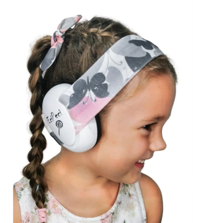 EciPeci Słuchawki Wygłuszające Motylki Róż