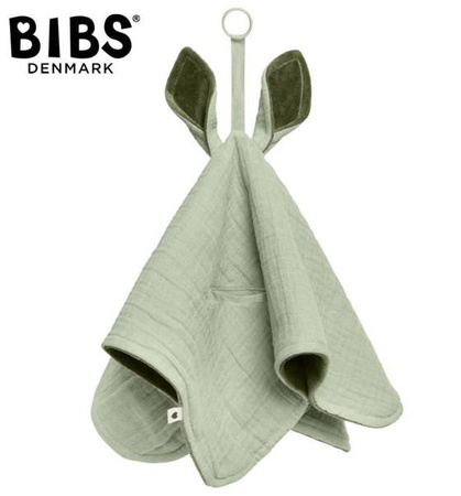 Bibs Cuddle Cloth Kangoroo Pieluszka Przytulanka z Zawieszką Na Smoczek Sage