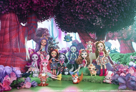 Barbie ENCH lalka + zwierzątko DVH87/8