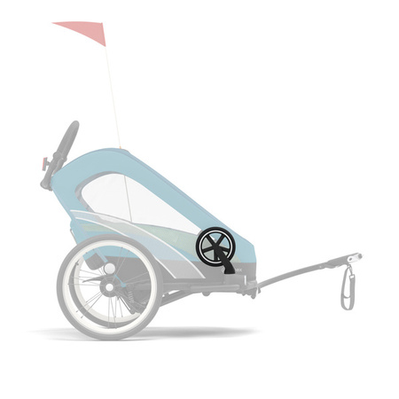 Cybex Zeno Bike Przyczepka Rowerowa Mid Turquoise