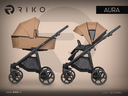 Riko Aura Wózek Głęboko-Spacerowy 02 Camel