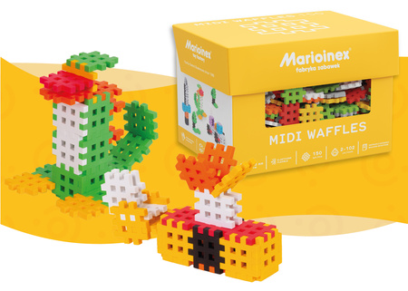 Midi Waffle Klocki konstrukcyjne midi 150 elementów