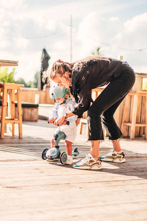 Scootandride Highwaykick 1 Jeździk i Hulajnoga 2w1 1-5 Lat Steel + Canpol Babies Termoopakowanie