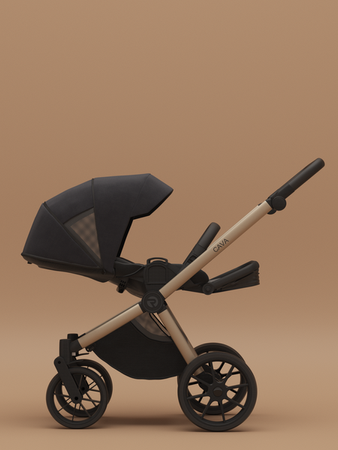 Riko Cava Wózek Głęboko-Spacerowy 02 Coal