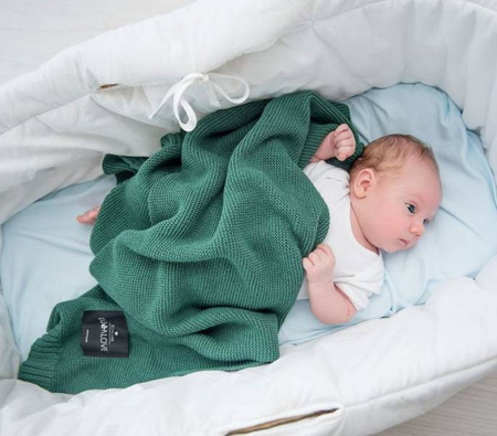 Lullalove Bambusowy Koc Butelkowa Zieleń