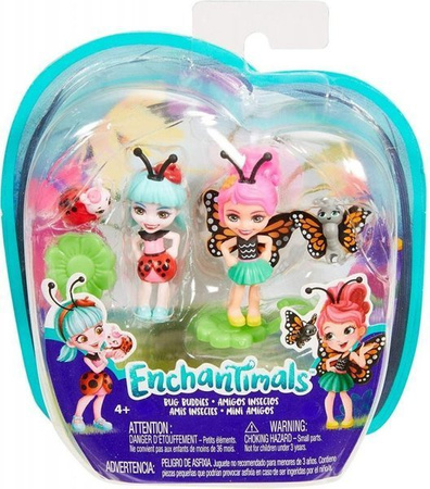 Barbie Enchantimals Małe Przyjaciółki 2pak FXM86 FXM87 FXM87 Biedronka i Ślimak