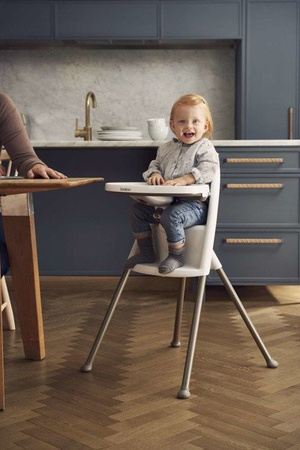 BabyBjorn High Chair - krzesełko do karmienia Beżowe || Białe