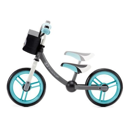 KinderKraft Rowerek Biegowy 2Way Next z Akcesoriami Turquise