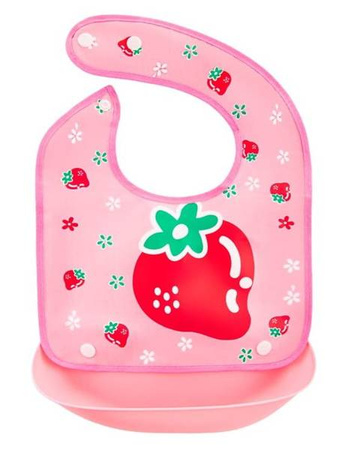 Bocioland Śliniak z Kieszonką Truskawka BOC0566