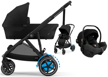 Cybex E-Gazelle S Wspomagany Wózek Głęboko-Spacerowy + Avionaut Pixel Pro 2.0 C Fotelik Samochodowy