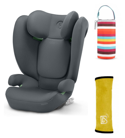 Cybex Solution B I-Fix Fotelik Samochodowy 15 - 50 kg Steel Grey + Babysafe Nakładka Na Pas + Canpol Babies Termoopakowanie