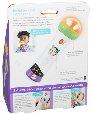 Fisher Price Mikrofon Malucha - Śpiewaj i Nagrywaj FBP38