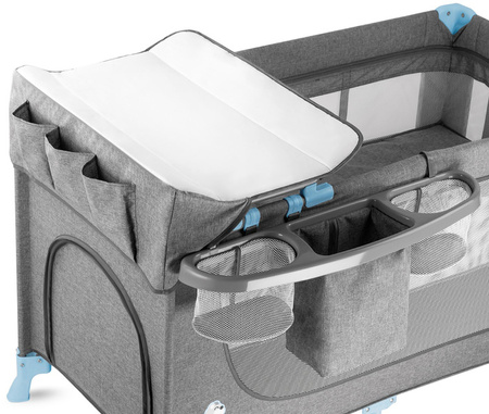 KinderKraft Joy Łóżeczko Turystyczne z Akcesoriami Niebieski