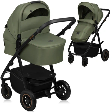 Lionelo Amber Plus Wózek Głęboko-Spacerowy 2w1 Green Forest
