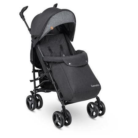 Lionelo Irma Wózek Spacerowy Black/Dark Grey