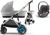 Cybex E-Gazelle S Wspomagany Wózek Głęboko-Spacerowy + Cybex Cloud T I-Size Plus Fotelik Samochodowy