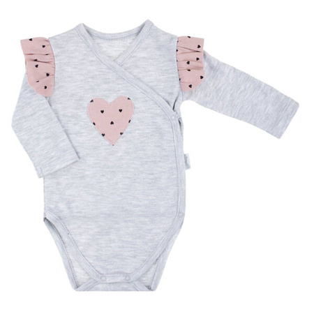 Nicol Body Niemowlęce Rozpinane Kopertowe Dla Dziewczynki Długi Rękaw Oli Rozmiar 62