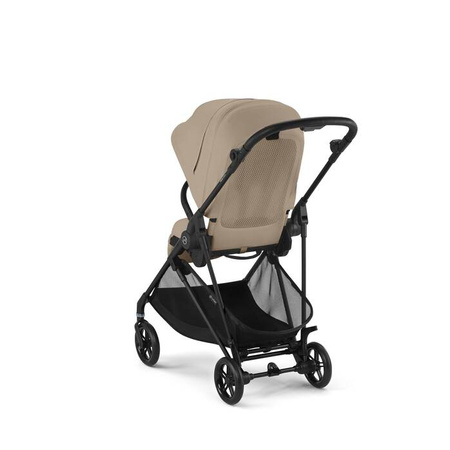 Cybex Melio Carbon Wózek Glęboko-Spacerowy Almond Beige + Cybex Cloud G I - Size Fotelik Samochodowy Almond Beige Plus 0-13kg + Adaptery