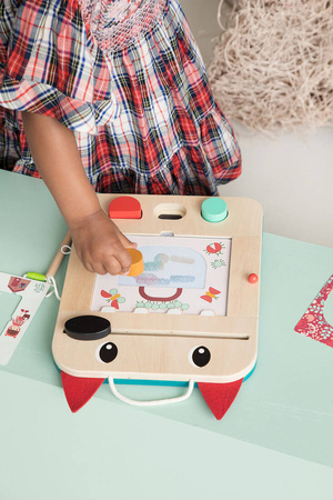 LILLIPUTIENS Drewniana tablica – znikopis Wilk Louis 2 lata+