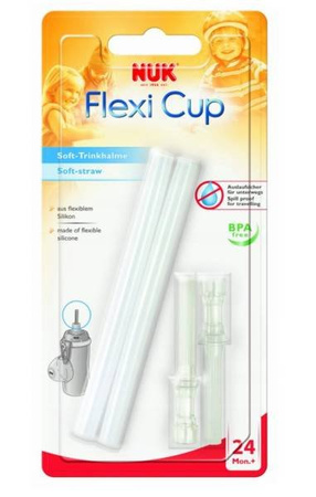 Nuk Miękka Silikonowa Słomka Do Kubków Flexi Cup I Fun Cup, 2 Szt./bl.