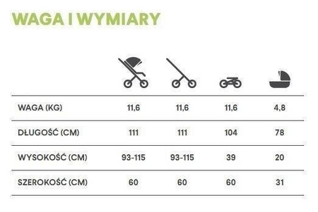 X-Lander X-Run Wózek Spacerowy Carbon Black