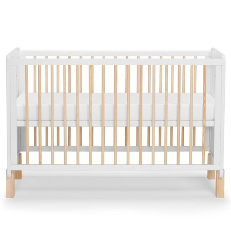 Kinderkraft Nico Łóżeczko Drewniane Barierka White oiled