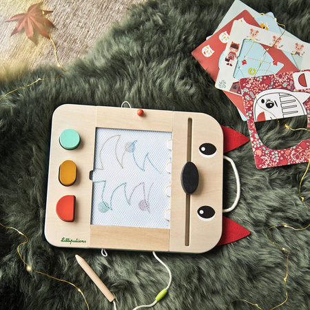 LILLIPUTIENS Drewniana tablica – znikopis Wilk Louis 2 lata+