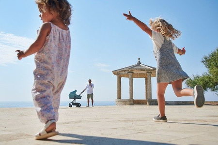 Easywalker Harvey 2 Wózek głęboko-spacerowy (zawiera stelaż, siedzisko z budką i pałąkiem) Ocean Blue