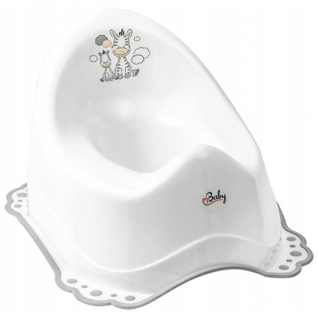 MALTEX Nocnik 2K z pozytywką Zebra biało/szary