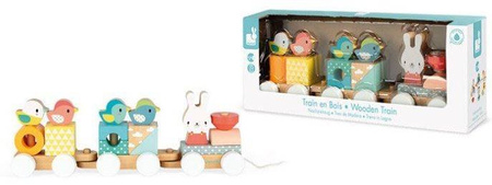 Janod Pure Pociąg z Klockami Do Ciągnięcia