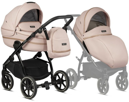 Tutis Uno 3+ Wózek Głęboko-Spacerowy 2w1 197 Peach