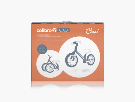 Colibro Ciao Rowerek Biegowy Składany Rose Gold