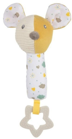 Canpol Babies Mouse Pluszowa Zabawka z Piszczkiem i Gryzakiem 77/205